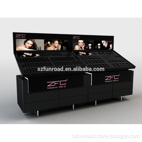 Superior Shopping Mall Cosmetic Kiosk with Display Showcase Sale for Makeup
